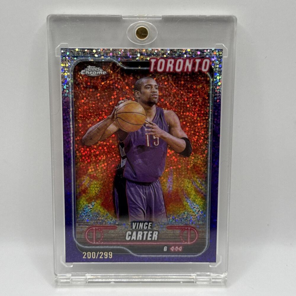 2024-25 Topps Chrome - Vince Carter #54 Purple Speckle Refractor /299